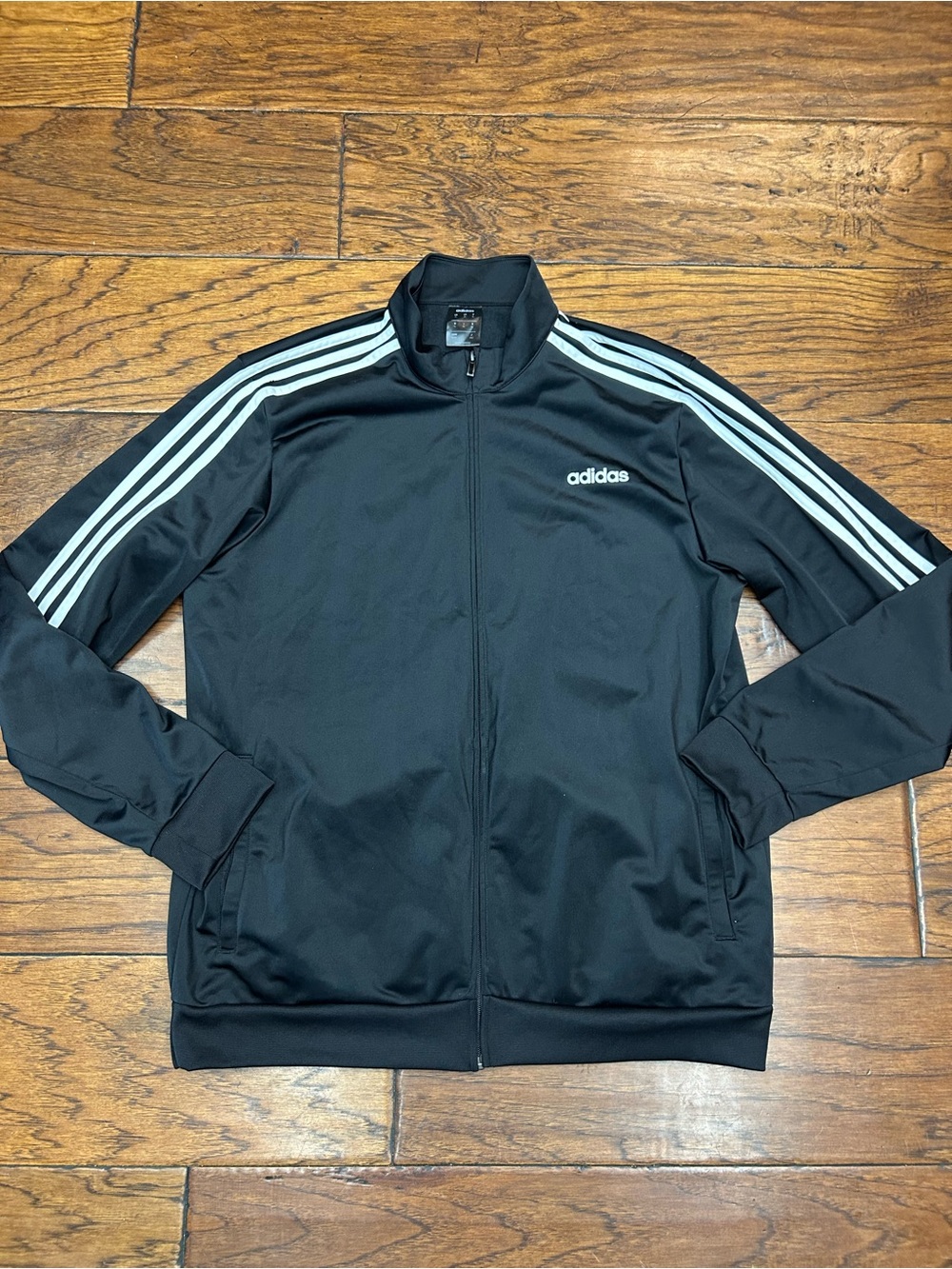 adidas‎ triple stripe full zip long sleeve track jacket